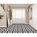 Winston Snow and Midnight Enfield 20.4cm x 20.4cm Mosaic Tile