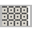 Winston Snow and Midnight Enfield 20.4cm x 20.4cm Mosaic Tile