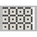 Winston Snow and Midnight Enfield 20.4cm x 20.4cm Mosaic Tile
