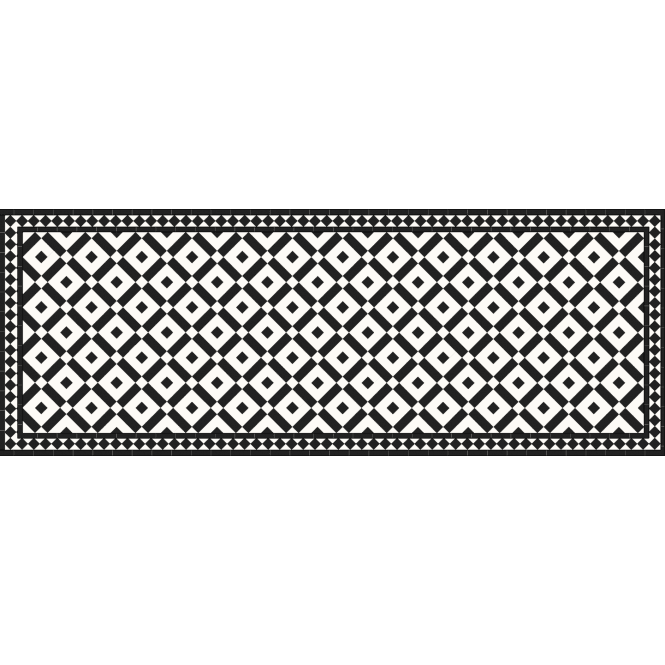 Winston Snow and Midnight Enfield 20.4cm x 20.4cm Mosaic Tile