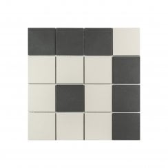 Winston Snow and Midnight Enfield 39.4cm x 39.4cm (9.5cm x 9.5cm) XL Mosaic Tile