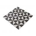 Winston Snow and Midnight Matlock 27.5cm x 27.5cm Mosaic Tile