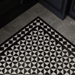 Winston Snow and Midnight Matlock 27.5cm x 27.5cm Mosaic Tile