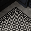 Winston Snow and Midnight Matlock 27.5cm x 27.5cm Mosaic Tile