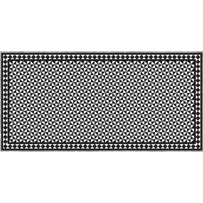 Winston Snow and Midnight Matlock 27.5cm x 27.5cm Mosaic Tile