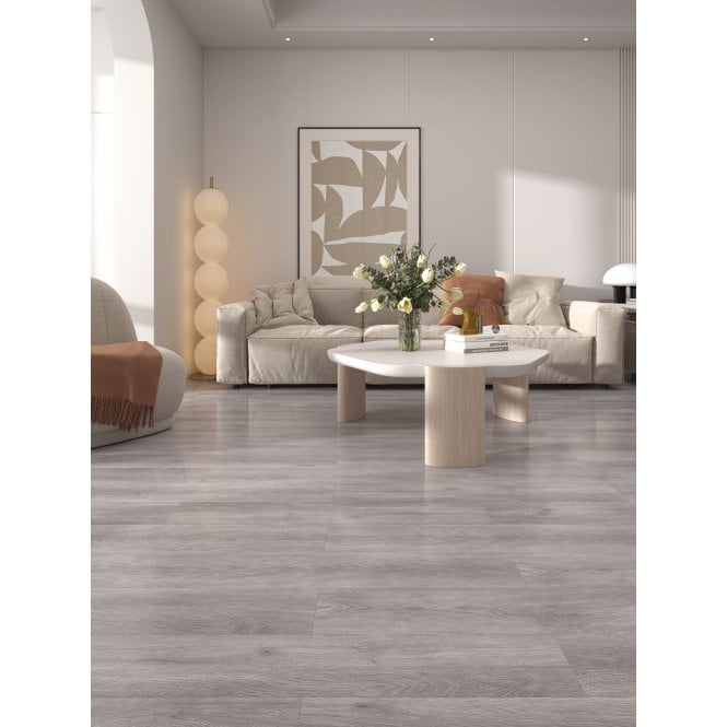 Winter Grey Peel and Stick Vinyl Floor Tile 91.4cm x 15.2cm (2.5 Sq/M Per Pack)