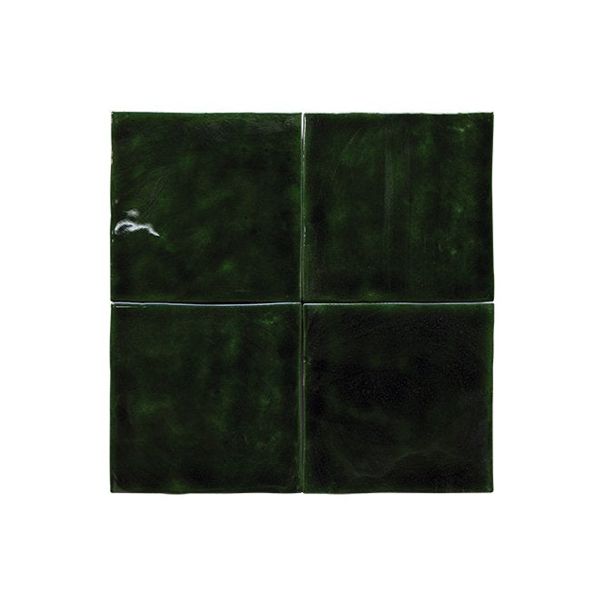 Zelij Verde Cobre 10cm x 10cm Wall Tile